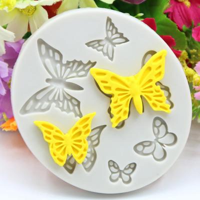6 отверстий в форме бабочки желе силиконовая форма сахарный торт посуда DIY инструмент для выпечки