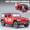 1/32 Jeep Wrangler Rubicon Модель игрушечного автомобиля с высокой имитацией звука и света внедорожная литая коллекционная игрушечная машина для детей