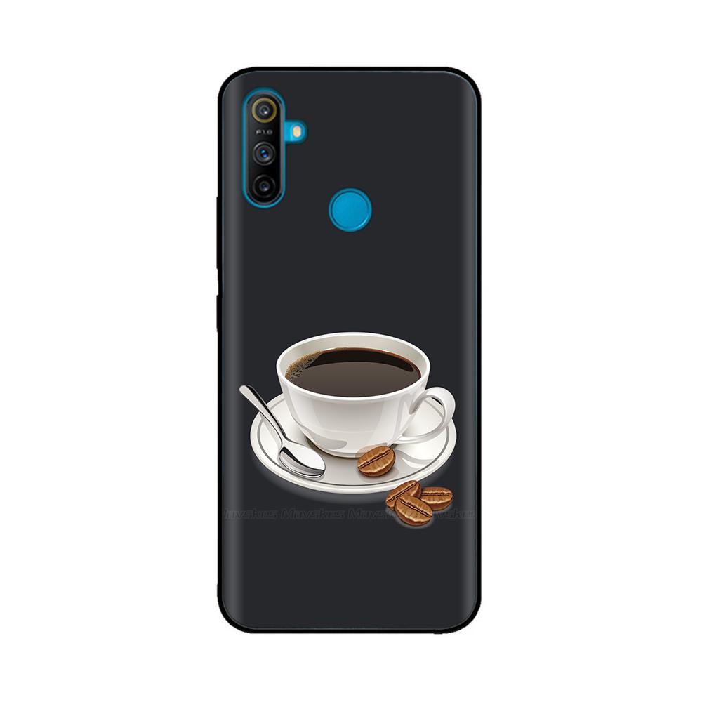 Чехол для Realme C3 Мягкий Черный Силикон ТПУ Узорчатая Задняя Крышка Для OPPO Realme C3 RMX2020 C 3 RealmeC3 Расписной Чехол для Телефона Fundas