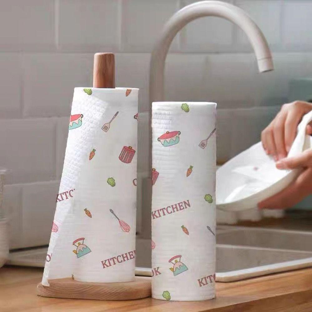 30/50/100/200pcs Thickened Non-woven Kitchen Paper Absorbent Towel Disposable Rags