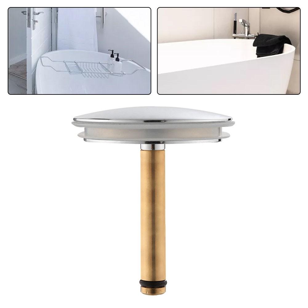 Bathroom Drain Stopper 44mm Adjustable Height Brass Tub Sink Waste