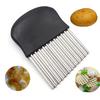 Kitchen Stainless Steel Wave Potato Slicer Onion Carrot Chips Cutter Tool