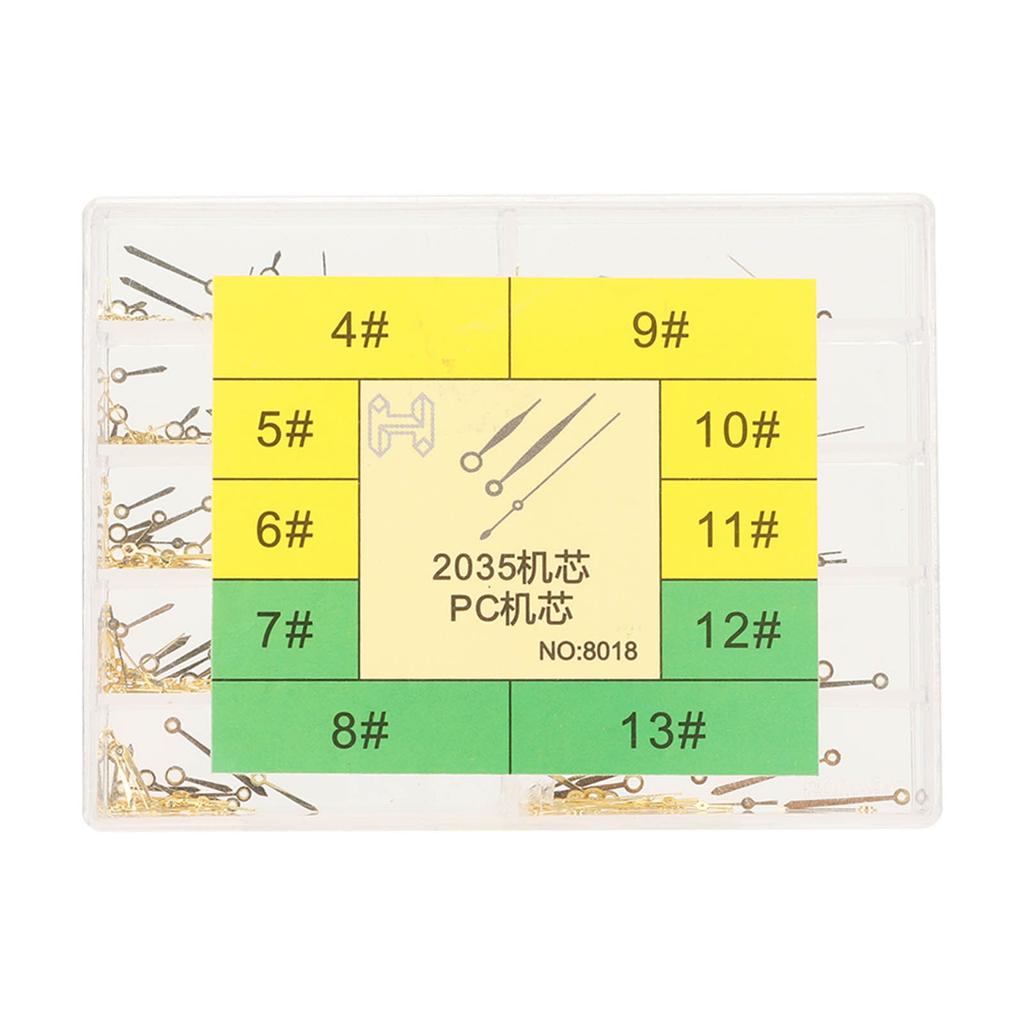 Hands Watch Needles Golden Alloy Hour Minute Second Hands Watch Replacement Needles for 2035 PC