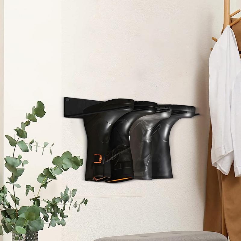 Shoe And Boot Rack Wall Mounted Boot Drying Rack Metal Boot Stand Boot Storage For Cowboy Boots Rain Boots