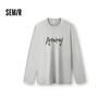 Мужская футболка Semir с длинным рукавом, ручная роспись, с буквой