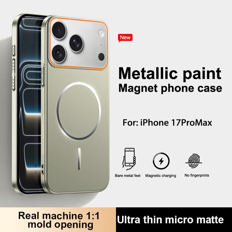 Совместимый с Apple 17 Pro Max, этот окрашенный чехол с полным покрытием и защитой от падений оснащен точным кольцом с магнитным креплением.