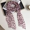 Новый шелковый шарф премиум-печати свободный многоцелевой простой в горошек повязка на голову леопардовый принт милый крутой стример