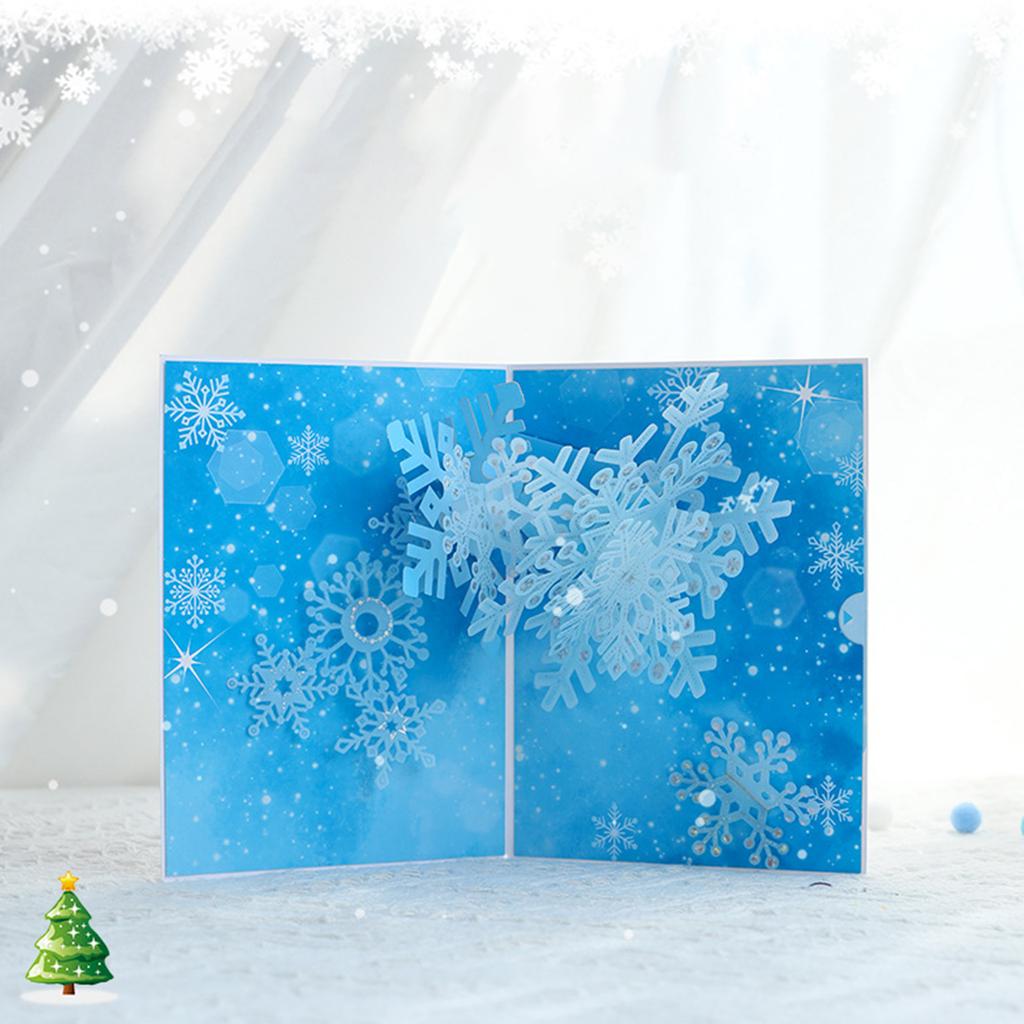 Рождественские 3D поздравительные открытки со снежинками, тарелка бумаги с конвертом, открытка, приветственные семейные открытки, подарочные карты, подарок на вечеринку
