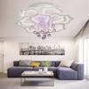 Luxury Modern LED Lustre Clear Crystal Chandelier Round Pendant Light Home Decor Living Room Bedroom Hanging Lamp