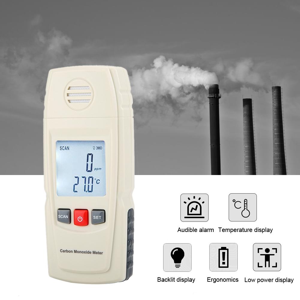 Portable Handheld High Precision Carbon Monoxide Meter CO Gas Leakage Detector Alarm