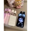 Мультяшный чехол-куртка с ушками кролика для iPhone 15/14 и 17/16 Pro Max, противоударный
