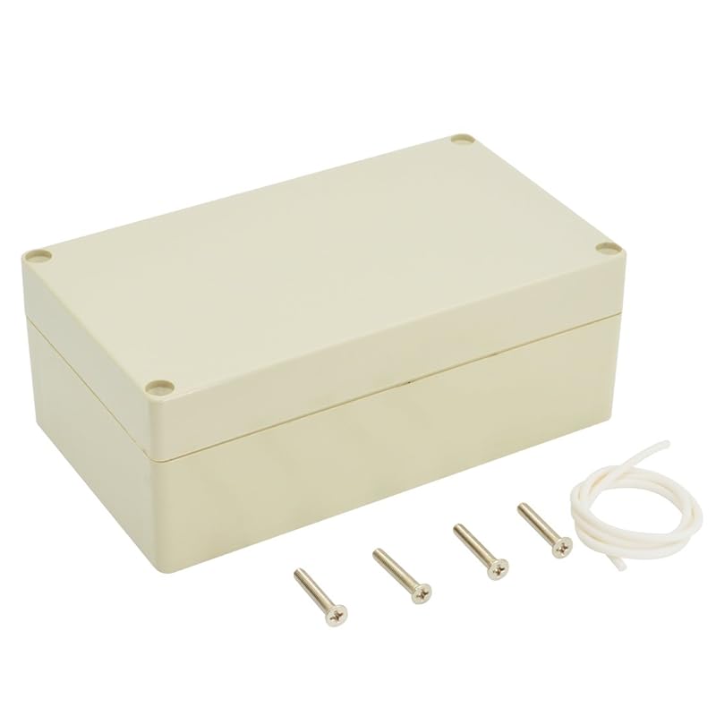 LeMotech Водонепроницаемая пылезащитная IP65 Пластиковая ABS Распределительная коробка Универсальный корпус для электрических проектов Светло-серый 3,3 x 2,3 x 1,3 дюйма (83 x 58 x 33 мм)