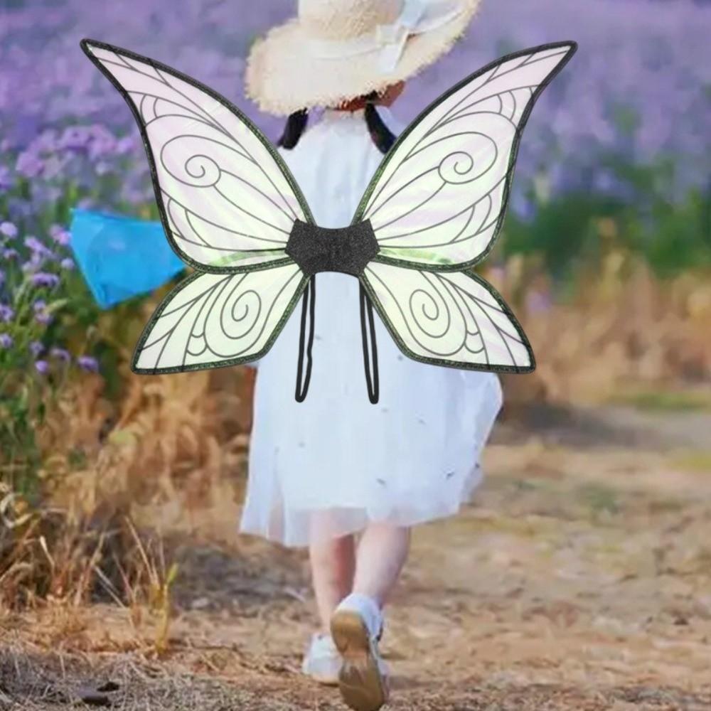Sparkly Gradient Fairy Butterfly Wings Organza Elf Wings Butterfly Princess Wings Children's Day