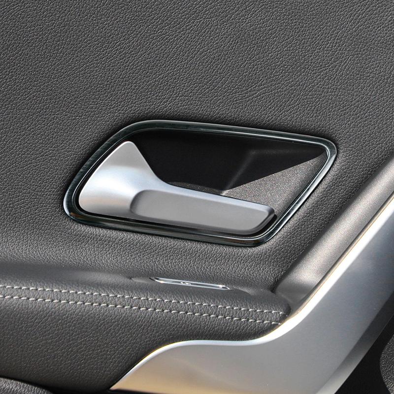 Car Door Handle Frame Decoration Carbon Fiber Color Trim For Mercedes Benz A Class W177 CLA C118 - Interior Accessories