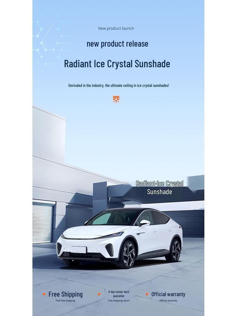 Feifan 23 Model F7 Radar Sunroof Ice Crystal Sunshade: Heat Insulation & Privacy Board.
