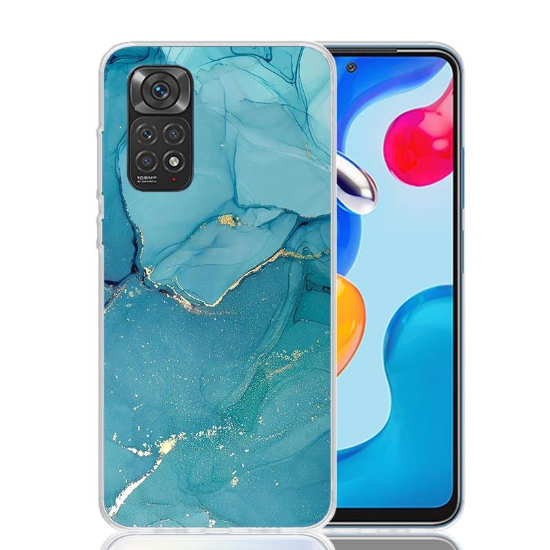 Granite Marble Phone Case For Xiaomi Redmi Note 13 14 15 Pro Plus 12S 12 14S 11S 11E 10 10S 11 11T 5G 4G Cover Coque Redmi Note