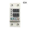 Двойной дисплей 40/63A 230V DIN Rail цифровой стабилизатор напряжения и защита от перенапряжения