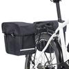 vidaXL Waterproof Double Bicycle Bag - Black - 35L - 600D Polyester
