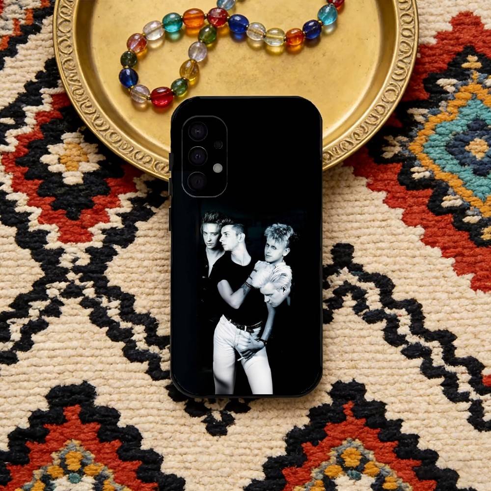 Чехол для телефона Depeche Mode (группа D) для Samsung S25, S24, S23, S22, S21, S20, Ultra, Plus, FE Черный Мягкий Чехол
