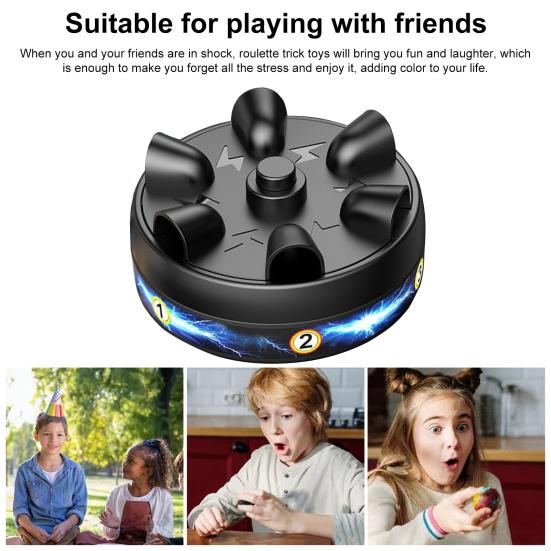 Электрошокер для пальцев Рулетка от 3 до 6 игроков Детектор лжи Снятие стресса