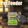 Кормушка для сена Хомяк Кролик Держатель для травы Кормушка для сена Менеджер для кормления травой Защита от отходов Стойка для кормления травой Для клетки-среды обитания Вольер Клетка