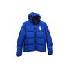 Polo Logo Pattern Printed Hooded Zip Long Sleeve Down Jacket Men Jacket Blue 710716127-004