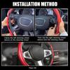 1Pair Car Steering Wheel Covers Booster Micro Fiber Leather Auto Interior Decorative Accessories Universal  Car Accessories