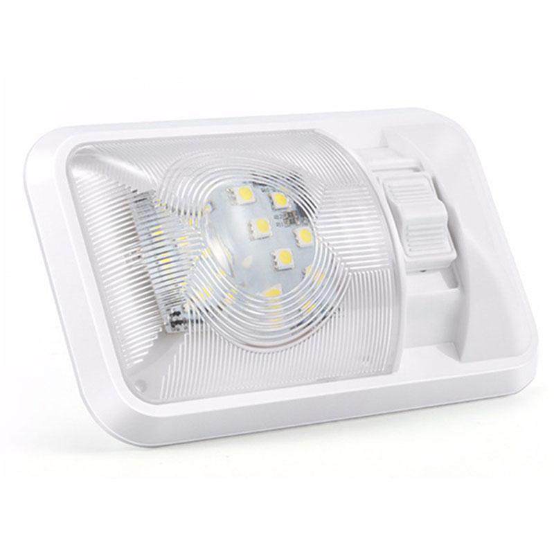 12-24 В светодиодный плафон для автофургона, лодки, кемпера, прицепа, каравана, автомобиля, двойной потолочный светильник, внутреннее освещение, универсальные автомобильные аксессуары