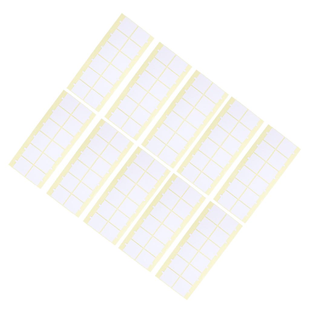 10 комплектов акустической звукоизоляционной монтажной пены с двухсторонним клеем, квадраты 40x40x1 мм