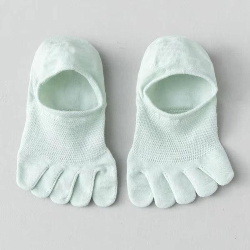 Однотонные хлопковые носки с пятью пальцами, серые, черные, средние, женские носки, осенне-зимние, теплые, дышащие, носки с пятью пальцами