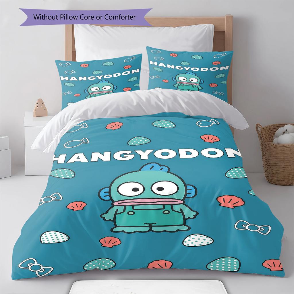 Постельное белье с узором Хангёдон, Комплект с одеялом, Пододеяльник, Наволочка, Домашний подарок на день рождения(1 пододеяльник + 2 наволочки, без наполнителя)