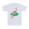 Flat Earth Society Conspiracy Theory Cat Animal Lovers Patriotic Men's T-Shirt