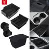 For Tesla Model 3 2022 Model Y 2023 Storage Box Center Armrest Hidden Box Cup Holder Interior Organizer Car