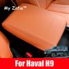 For Haval H9 2nd 2024 2025 Car Styling Interior Armrest Anti-dirty Pad Cover Sticker PU Leather Cover Modificated Accessories