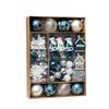 50pcs Reusable Electroplated Christmas Hanging Balls Xmas Tree Pendants  Home New Year Festival Gift