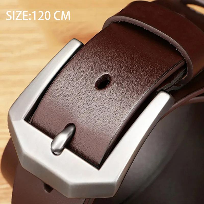 Trendy Casual Pu Leather Jeans Waistband For Men Classic Punched Belt Durable Versatile Simple High-End Belts Gifts