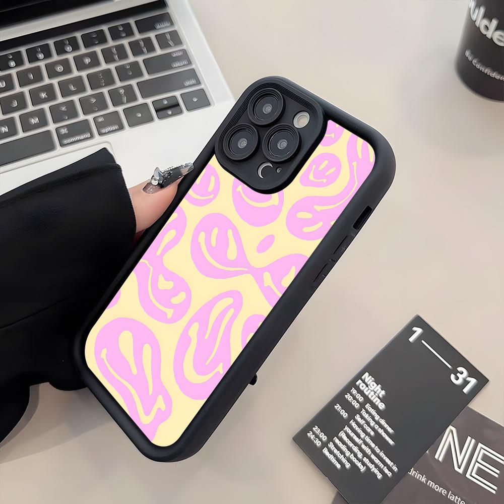 Красочный датский чехол-смайлик для телефона iPhone 17 Air 16 E 15 14 Plus 13 12 11 Pro Max Силиконовый мягкий чехол