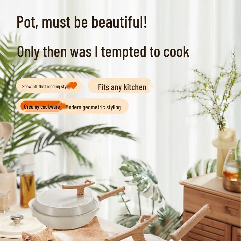 SUPOR Fire-Red Spot Non-Stick Wok