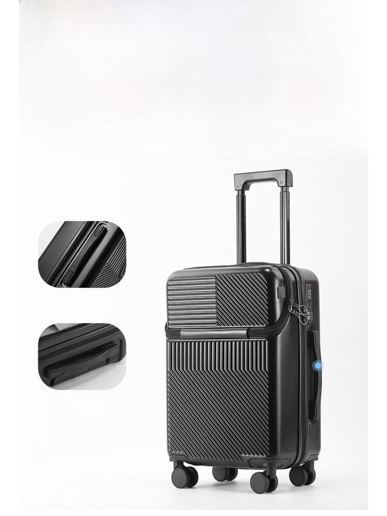 20-дюймовый многофункциональный чемодан с подстаканником — большая вместимость для мужчин и женщин