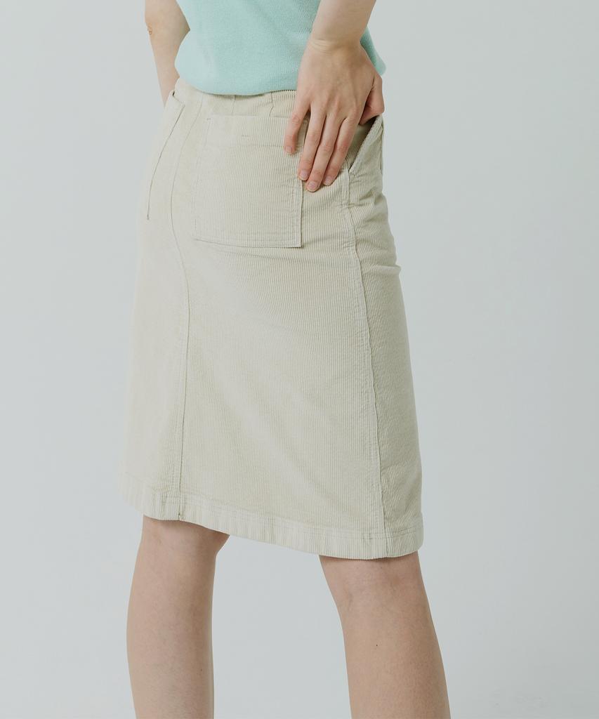 Юбка-трапеция из вельвета Lam Rp460