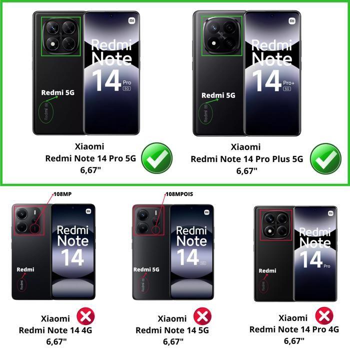Coque et tour de cou pour Xiaomi REDMI NOTE 14 PRO 5G - TPU Souple Transparent Cordon Noir réglable Phonillico®