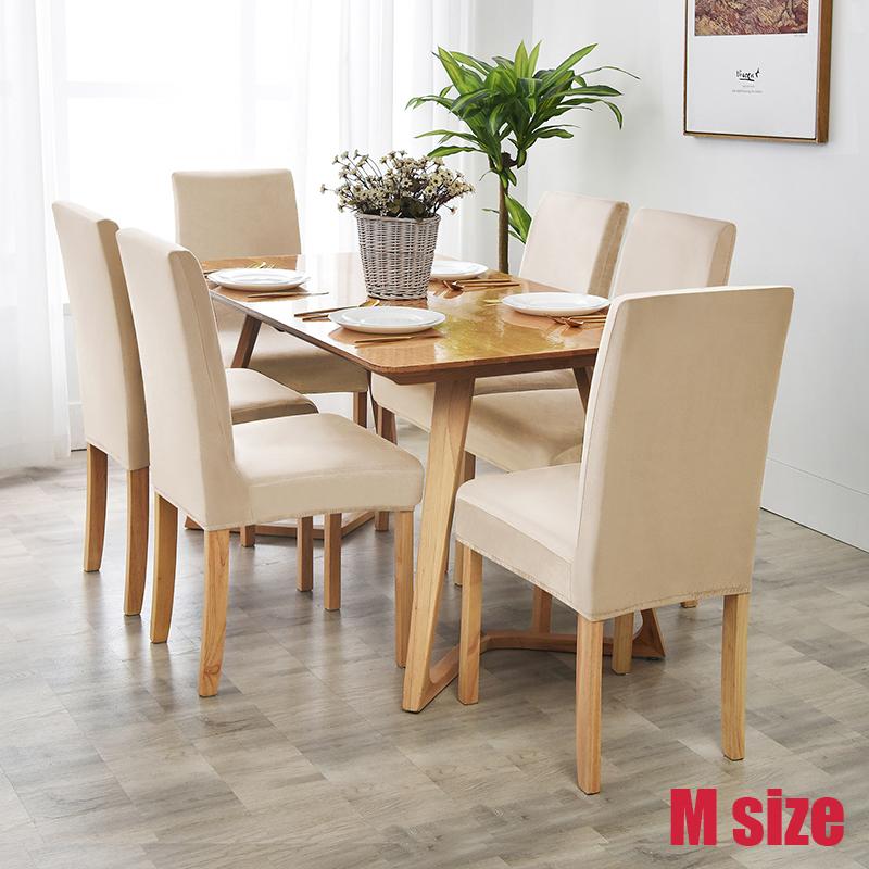 High Back Universal Velvet Chair Cover Stretch Soft Chair Covers For Dining Room Wedding Hotel Home Decor Seat CaseSize