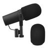 Kwmobile Windscreen for Shure SM7B, SM27, and PGA27 Microphones - Black Sponge Windshield
