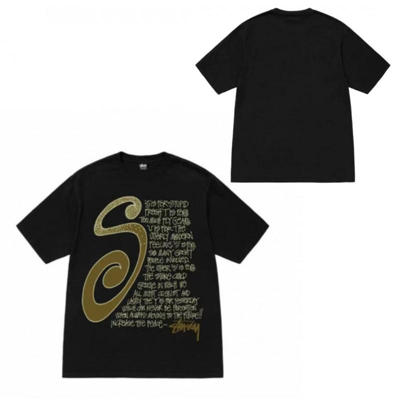 Short Sleeve T Shirt Couples Streetwear Casual Tee Letter Print Loose Fit Breathable