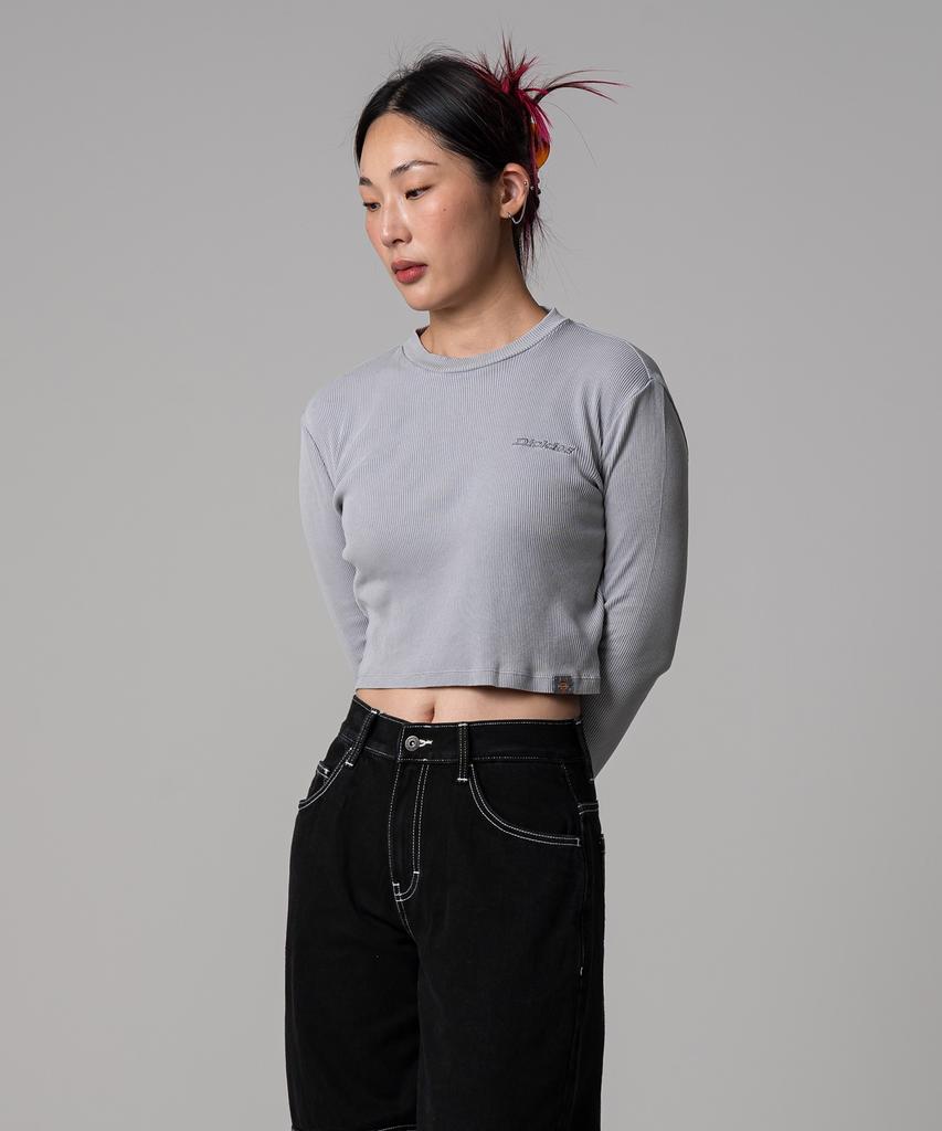 DICKIES Plentywood Crop Knit Ultimate Gray