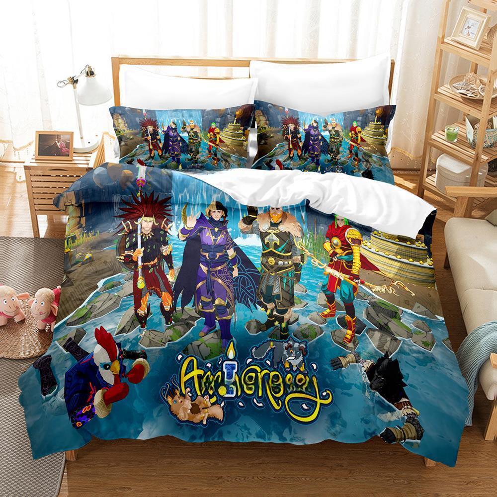 Tribes Of Midgard Bedding Collection Single Twin Full Queen King Size Bed Collection Adult Kid Bedroom Duvet Cover Collections 3D Game With Bed Lin
