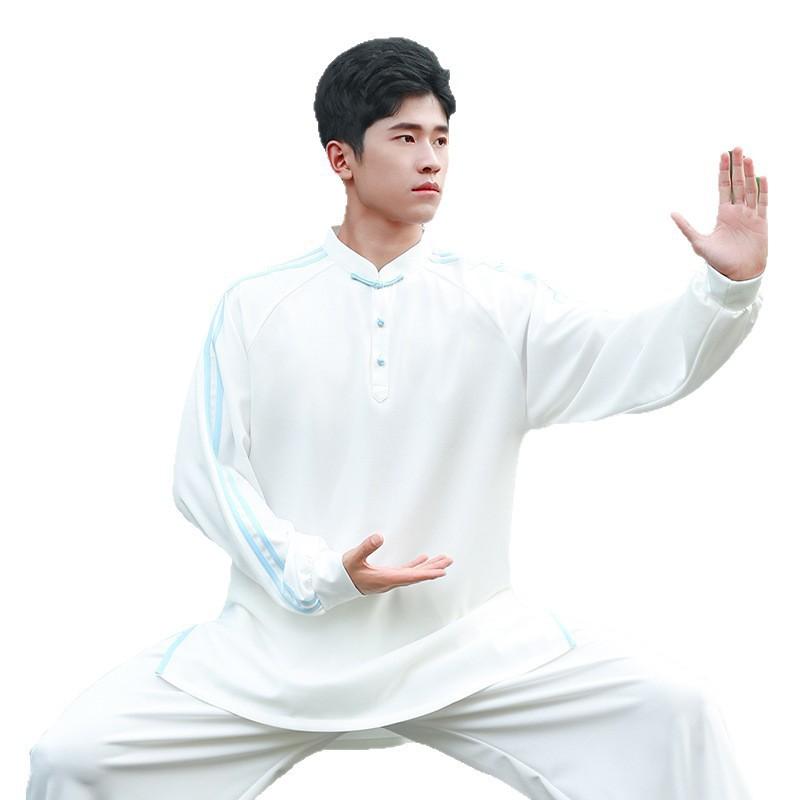 Unisex Tai Chi Uniform Set Elastic Martial Arts Training Outfit Men Women Sportswear