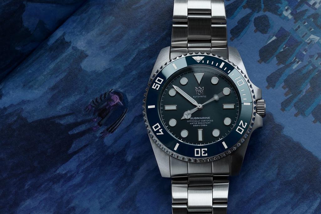 НОВАЯ модель Hyakuichi Ceramic Bezel Watch Mechanical Automatic Hand Factory Automatic 200m Waterproof Reverse Rotation Prevention Crown Watch Deep