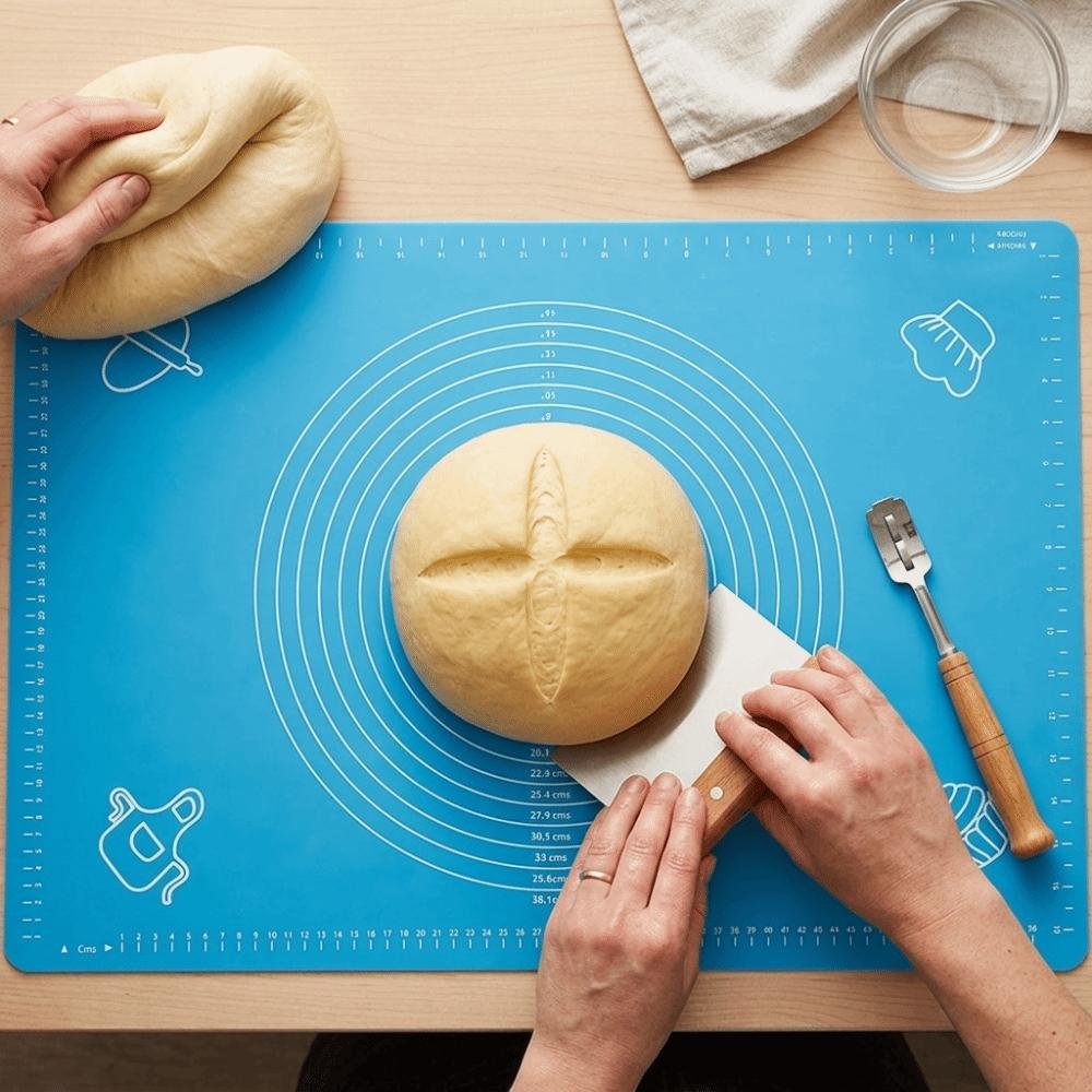 Square Flat Dough Mat Food Grade Silicone Pastry Rolling Mat Kneading Pad Dessert Production