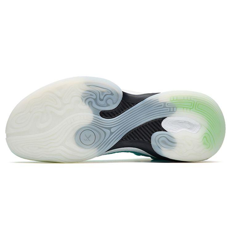 Anta KT7 Nitrogen Technology Wear-Resistant High-Top Basketball Shoes Men Sneaker White Blue 112231101-1